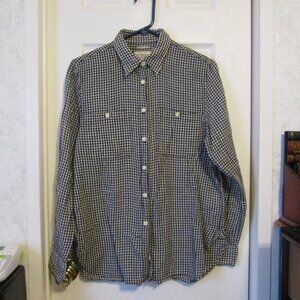 Denim & Supply Black Gingham Women's Blouse Size Large